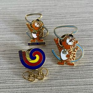 Olympic pins from 1988 Seoul games